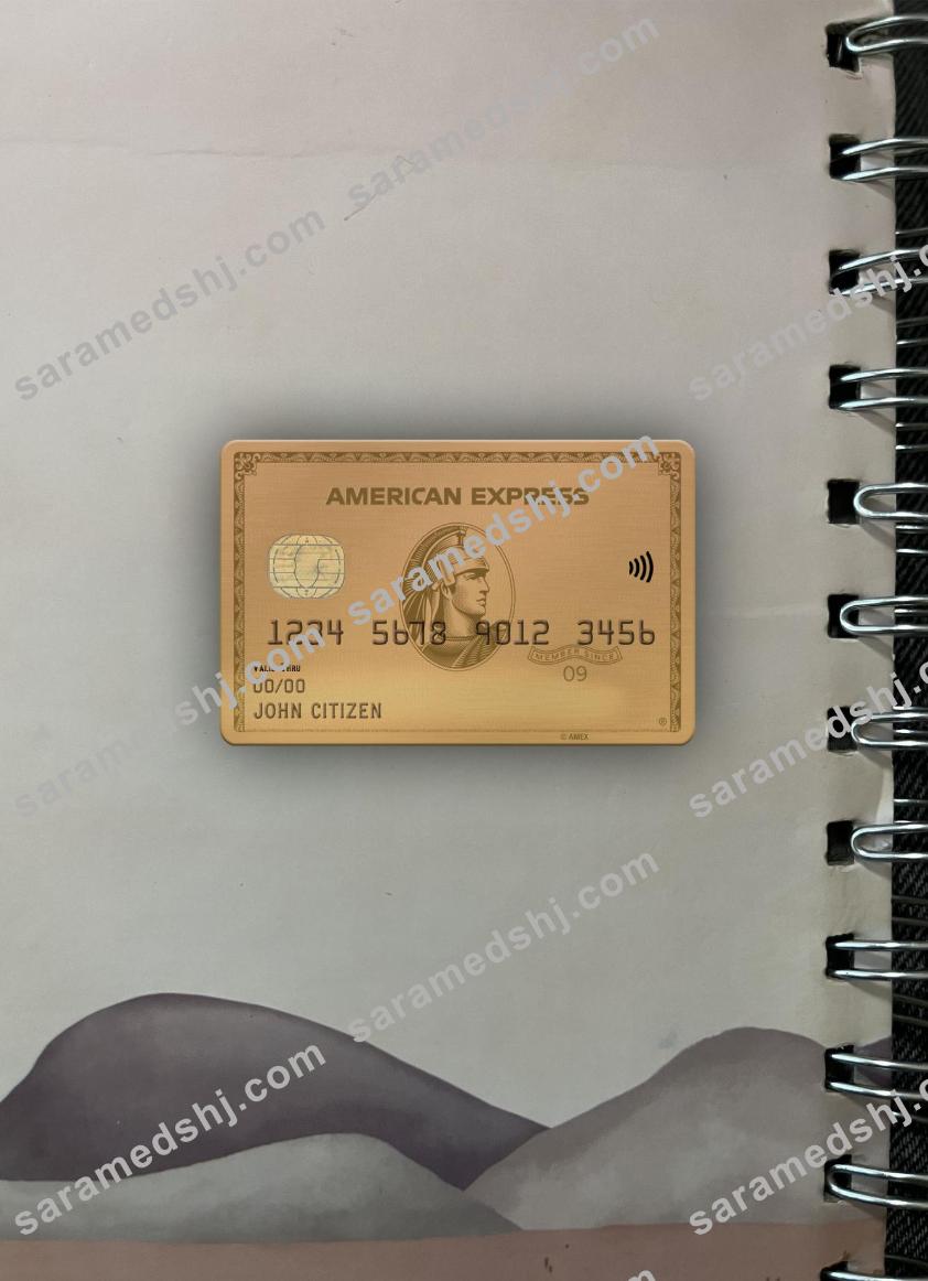 USA Maryland Howard Personal bank AMEX gold card photolook front